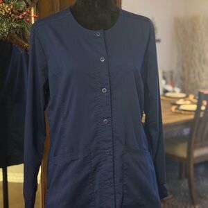 Healing Hands Navy Blue Utility Scrub Jacket